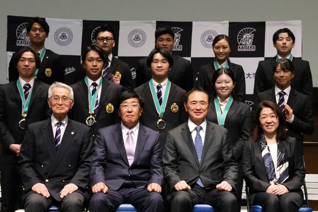 ◆関西大学でパリオリンピック出場の西田選手らを表彰◆第33回大島鎌吉スポーツ文化賞授与式開催