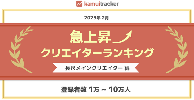 急上昇クリエイターランキングを発表!