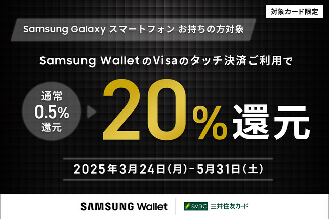 Samsung Wallet対応記念!もれなく20%ポイント還元キャンペーン
