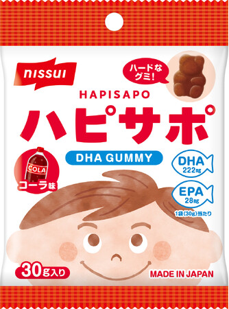 手軽にDHA・EPAが摂れるお子さま向け「ハピサポ DHAグミ」をニッスイ通販で新発売