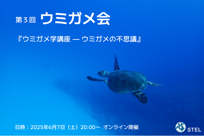 悠久の時を生きる、大海原の旅人の不思議を一緒に探ろう! 「ウミガメ会」6月7日(土)オンライン開催