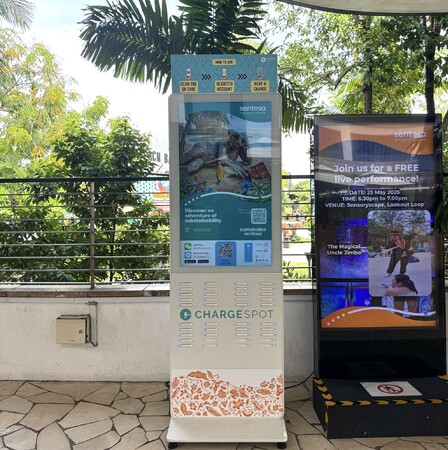 シンガポールで「ChargeSPOT」の設置台数1000台を突破