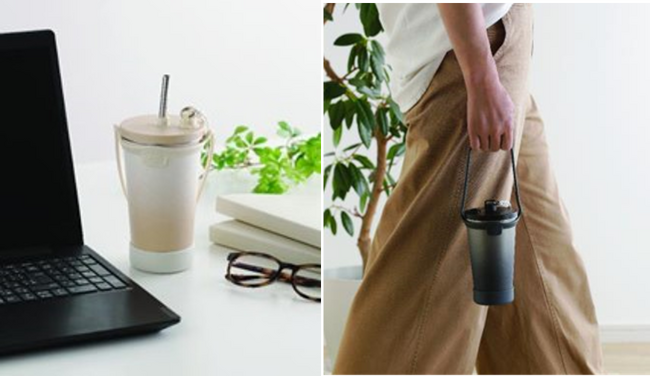 この夏は、コメリの「ストロー付き真空断熱タンブラー450ml」でいつでもどこでも手軽に水分補給!