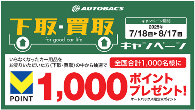 オートバックス約600店舗で中古カー用品の買取スタート
