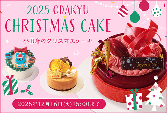 小さめサイズから冷凍ケーキまで多彩に!小田急百貨店新宿店「2025年 クリスマスケーキ」