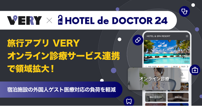 旅行アプリ「VERY」、オンライン診療サービス連携で領域拡大