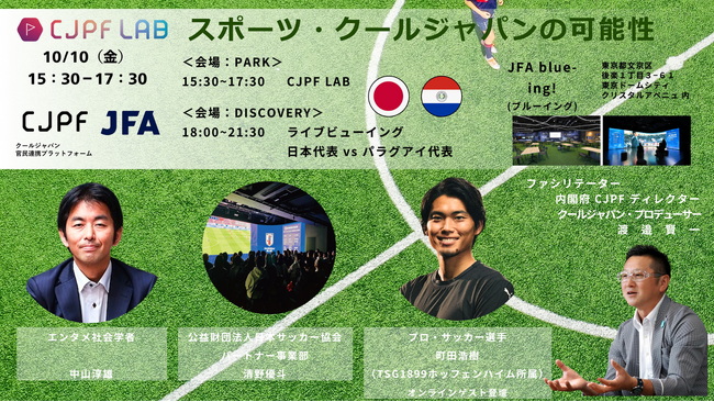 【先着順】第二回 CJPF LAB「スポーツ×クールジャパンの可能性」を開催