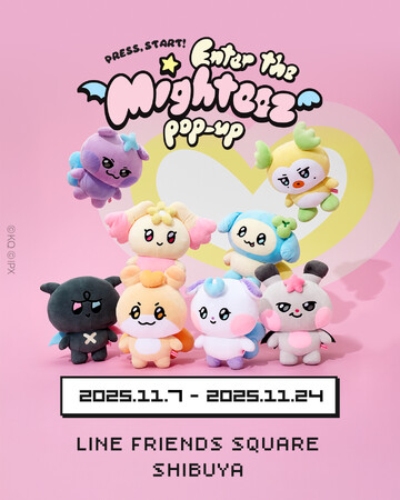 渋谷でATEEZの公式コラボキャラクター「MIGHTEEZ」のポップアップを開催