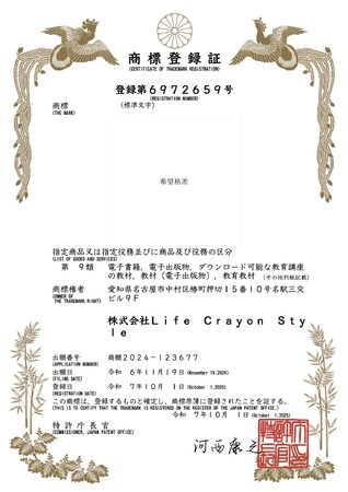 『希望格差』解消目指し、商標登録とともに過去の実績を公開。