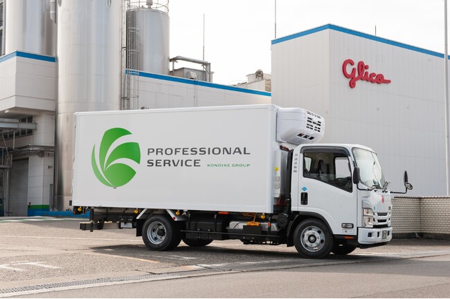 乳業業界初の冷蔵機能を備えた燃料電池トラック(FCEV)を導入