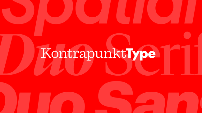 クリエイティブエージェンシー Kontrapunkt、タイプファウンドリー「Kontrapunkt Type」をローンチ