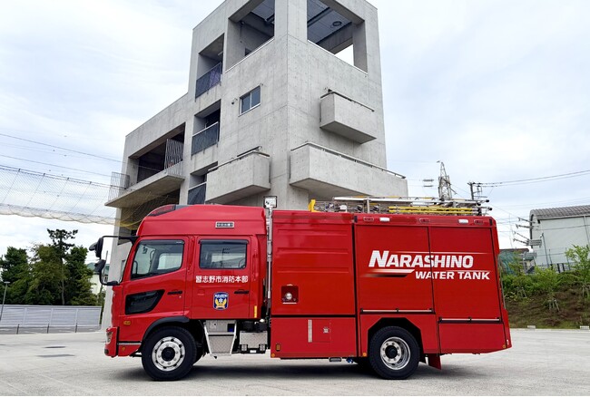 【千葉県習志野市】市民の安全を守る新たな消防力「水槽付き消防ポンプ自動車II型」車両説明会を開催!