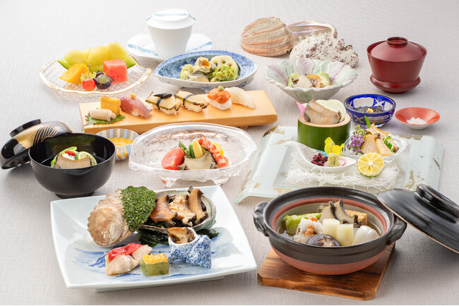 【志摩観光ホテル】季節限定 鮑を多彩な調理法で味わう「鮑づくし会席」販売
