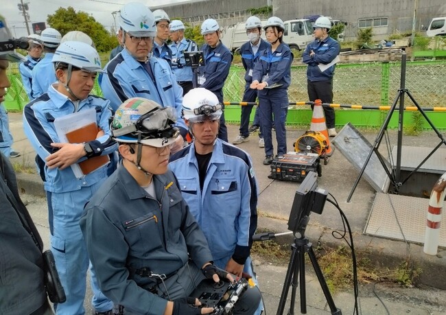 福岡市にて「No Entry」下水道管路点検の技術検証を実施