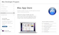 アップルの開発者向け情報サイト内で「Mac App Store」を紹介するページのスクリーンショット（2010年12月17日）