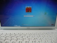 NEC製Windows7搭載パソコンのログオン画面