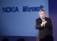 記者会見を行ったノキアのスティーブン・エロップ最高経営責任者（CEO）（Copyright© Nokia 2010）