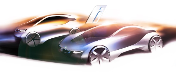「BMW i3」と「BMW i8」のデザインスケッチ(02/2011)