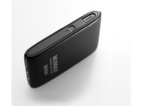 アイ・オー・データ機器のコンパクトサイズWiMAXルーター「WMX-GWMR 」、側面。 アイ・オー・データ機器のコンパクトサイズWiMAXルーター「WMX-GWMR 」、側面。