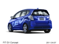ホンダが上海モーターショーで出展している電気自動車（EV）のコンセプトモデル「フィットEVコンセプト」