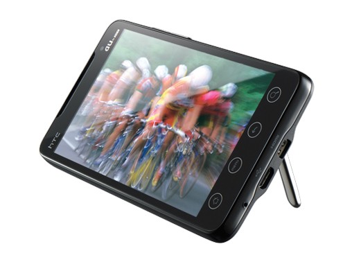 KDDIが販売している台湾HTC製のAndroid搭載スマートフォン「htc EVO WiMAX ISW11HT」