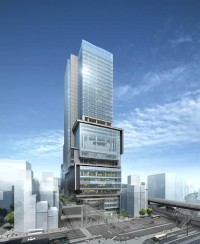 2012年春に渋谷駅前に開業予定の高層複合施設「渋谷ヒカリエ」のイメージ図 2012年春に渋谷駅前に開業予定の高層複合施設「渋谷ヒカリエ」のイメージ図