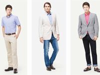 ユニクロが提案する「スーパークールビズ」スタイルの例