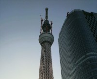 来年5月22日の開業を控えた東京スカイツリー（東京都墨田区、2011年3月26日撮影）