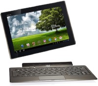 アスーステック・コンピューターのタブレット型端末「Eee Pad Transformer TF 101」。キーボードを装着してノートPCのように利用することもできる。