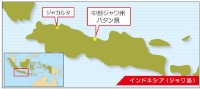 伊藤忠商事と電源開発（Jパワー）はインドネシア国有電力会社(PLN)に電力を売電する事業で、優先交渉権を獲得したと発表した。写真は、ニュースリリースで公開された発電所の位置を示す図。