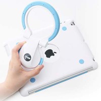 ハンドル付きでタブレット端末「iPad 2」の持ち運びや掛け置きができるケース「iPad2ケース 400-PDA039シリーズ」