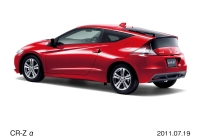 ホンダのスポーツタイプハイブリッドカー「CR-Z」の「α」タイプ ホンダのスポーツタイプハイブリッドカー「CR-Z」の「α」タイプ