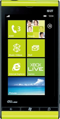 マイクロソフトのOS「Windows Phone 7.5」を搭載した富士通東芝モバイルコミュニケーションズ製のスマートフォン「Windows Phone IS12T」
