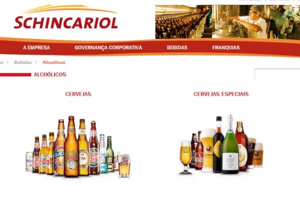 スキンカリオールのウェブサイト、アルコール飲料製品の紹介ページ。キリンホールディングスは2日、ブラジルの飲料大手スキンカリオール・グループの株式50.45%を39.5億レアル（約1,988億円）で取得することで合意したと発表した。
