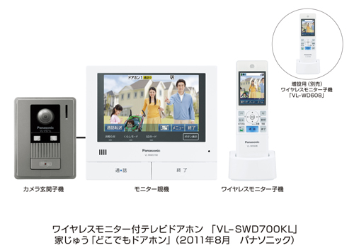 「どこでもドアホン」VL-SWD700KL（写真：パナソニック　提供）
