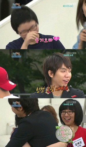 韓国KBS「ハッピーサンディー1泊2日」で行われた1歳から102歳までの視聴者100名が集う視聴者ツアー第3弾で、歳を問わずに女性視聴者たちから最も愛されたのはイ・スンギだった。
