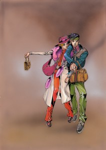 グッチ新宿がリニューアルオープン - 「ジョジョの奇妙な冒険」荒木飛呂彦氏の原画展や限定アイテムの発売も