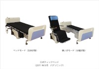 パナソニックは26日、ロボットハンドの技術を応用した「洗髪ロボット」などの生活支援ロボットの開発品3種を10月5日から開催される第38回国際福祉機器展に参考出展すると発表した。写真はベッド型ロボット「ロボティックベッド」(写真提供:パナソニック) パナソニックは26日、ロボットハンドの技術を応用した「洗髪ロボット」などの生活支援ロボットの開発品3種を10月5日から開催される第38回国際福祉機器展に参考出展すると発表した。写真はベッド型ロボット「ロボティックベッド」(写真提供:パナソニック)