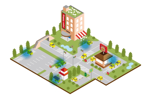 非接触充電のイメージ図 （画像提供：三菱自動車）