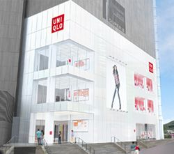 韓国ソウルのグローバル旗艦店「ユニクロ 明洞中央店」の外観（画像提供：ユニクロ）