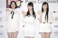 『2011 アジアソングフェスティバル』の公式記者会見が14日の午後、テグのクラベルホテルで開かれた。写真はPerfume（パフューム）。