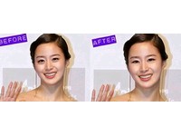 最近、あるオンラインコミュニティに「目の下のくぼみの重要性」というタイトルで女優キム・テヒの写真が掲載された。写真＝オンラインコミュニティ