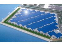 太陽光発電所・風力発電所の完成予想図(画像提供:東芝) 太陽光発電所・風力発電所の完成予想図(画像提供:東芝)