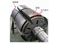 今回開発した2,000kW級永久磁石発電機用「高冷却回転子」（画像提供：日立製作所）