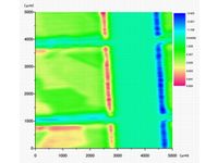 太陽電池から発生するテラヘルツ波（画像提供：大日本スクリーン製造）