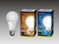 「一般電球形10.6W」パッケージ左からLDA11L-G（電球色）、LDA11N-G（昼白色）（画像提供：東芝ライテック）