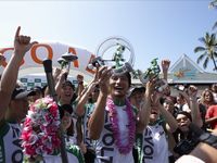 パナソニックのロボット「エボルタくん」、トライアスロン230kmを完走(写真:パナソニック) パナソニックのロボット「エボルタくん」、トライアスロン230kmを完走(写真:パナソニック)