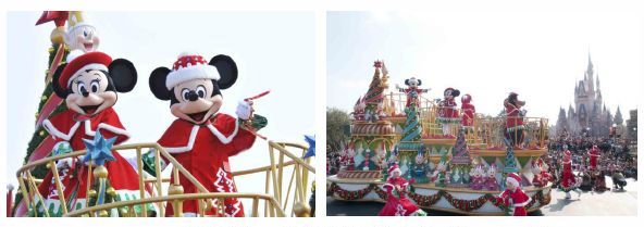 「ディズニー・サンタヴィレッジ・パレード」(C)Disney（画像提供：オリエンタルランド）