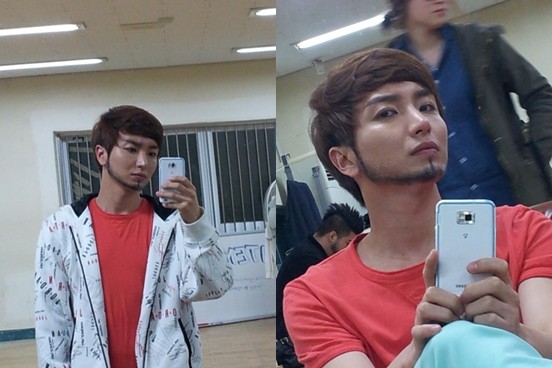 14日、SUPER JUNIORのイトゥクは自身のツイッターに「ひげを伸ばしました」という文と共に2枚の写真を掲載した。写真＝イトゥクのツイッターより