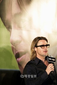 米俳優のブラッド・ピットが主演を務める映画『マネーボール』PRのため初めて韓国を訪れた。
